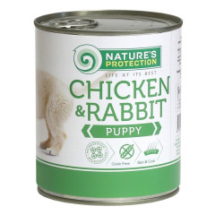 Вологий корм для цуценят З куркою та кроликом Chicken & Rabbit Puppy Nature's Protection