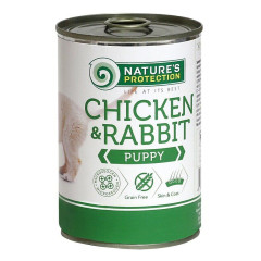Вологий корм для цуценят З куркою та кроликом Chicken & Rabbit Puppy Nature's Protection