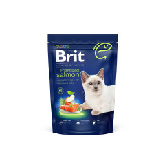 Сухий корм для котів Sterilised Salmon Brit Premium by Nature