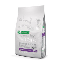 Сухий корм для цуценят grain free Junior All breeds 1-10kg  риба White Dogs Superior Care Nature's Protection