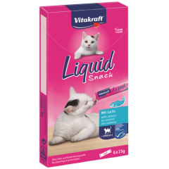 Ласощі для котів крем снек з лососем татаурином 15 г. 1 шт Liquid Snack Vitakraft