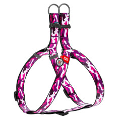 Шлея "Рожевий камо" ш 15мм. дов 40-55 см. Nylon WauDog CoLLar