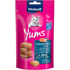 Ласощі для котів з лососем та омега 40 г. Yums Vitakraft