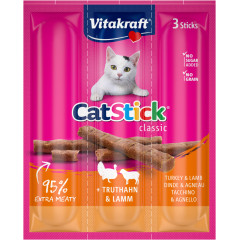 Ласощі для котів палочки з індичкою та ягням Cat Sticks Vitakraft