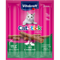 Ласощі для котів палочки з качкою та кроликом Cat Sticks Vitakraft