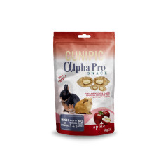 Ласощі для гризунів мальтові подушечки з яблочною начинкою 50 г. Snack Cunipic AlphaPro