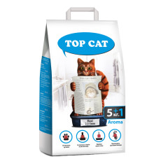Наповнювач бентонітовий 5+1 кг, 2,5 -5 мм Maxi Aroma Top Cat