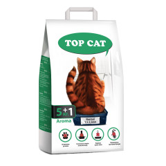 Наповнювач бентонітовий 5+1 кг, 1,5 -2,5 мм Normal Aroma Top Cat