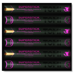 Ласощі для котів мясна паличка з кроликом, качкою, сиром та травою 5 г. Superstick Tomi
