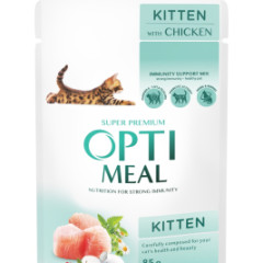 Вологий корм для кошенят 85 г. Акція 3+1 Kitten OptiMeal