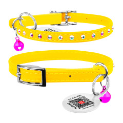 Нашийник для котів з резинкою Glamour WauDog CoLLar