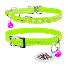 Нашийник для котів з резинкою Glamour WauDog CoLLar