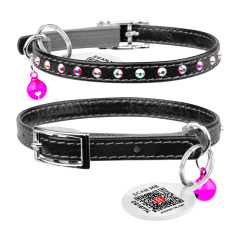 Нашийник для котів з резинкою Glamour WauDog CoLLar