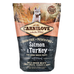 Сухий корм для цуценят з лососем та індичкою Carnilove