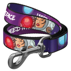 Повідець (ш. 25мм. д. 122см.) "Більше космосу" Nylon WauDog CoLLar
