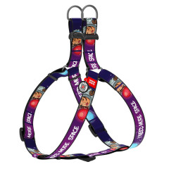Шлея (ш. 25мм. 60-90 см.) "Більше космосу" Nylon WauDog CoLLar