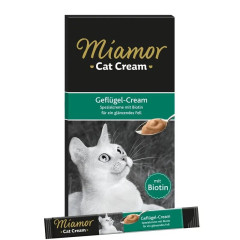 Ласощі для котів крем снек з біотином 1шт. 15 г. Geflugel-Cream Miamor