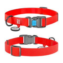 Нашийник (ш. 20мм. 28-40см.) червоний Wateproof WauDog CoLLar
