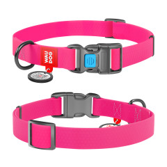 Нашийник (ш. 20мм. 28-40см.) рожевий Wateproof WauDog CoLLar