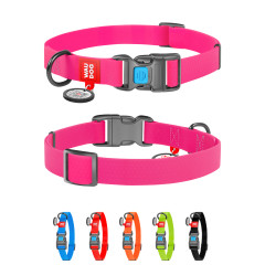 Нашийник (ш. 15мм. 25-35см.) рожевий Wateproof WauDog CoLLar