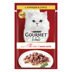 Вологий корм для котів з куркою Petit Gourmet Purina