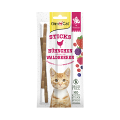 Ласощі для котів куркою та лісовими ягодами 3шт 15г Superfood duo - sticks Cat Gim