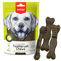 Ласощі для собак з куркою 100 г. Toothbrush Chews Wanpy
