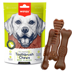 Ласощі для собак з яловичиною 100 г. Toothbrush Chews Wanpy