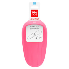 Поїлка - насадка на пляшку рожева Bottle Cap Pet Drinker Silicone WauDog CoLLar