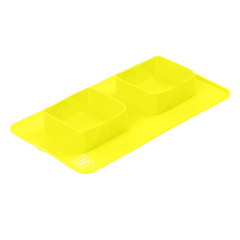 Миска складана жовта Portable Folding Bowl Silicone WauDog CoLLar