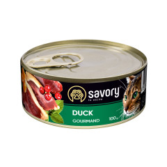 Вологий корм для котів з качкою Duck Adult Cat Gourmand Savory