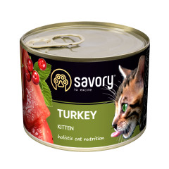 Вологий корм для кошенят з індичкою Turkey Gourmand Kitten Savory