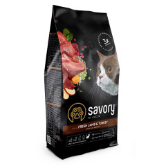 Сухий корм для котів з ягням та індичкою Adult Sensitive Gourmand Savory