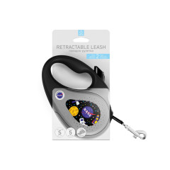 Повідець-рулетка для собак 15кг. 5м. "Nasa" чорний CoLLar