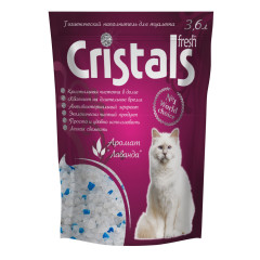 Наповнювач силікагелевий з лавандою Cristals Fresh