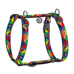 Шлея (ш. 25мм. 60-100см.) "Вітраж" Nylon WauDog CoLLar