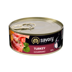 Вологий корм для собак Turkey Gourmand Dog Savory