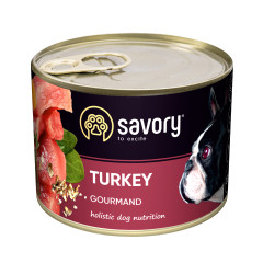 Вологий корм для собак Turkey Gourmand Dog Savory