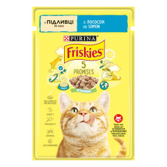 Вологий корм для котів з лосось у соусем Friskies Purina