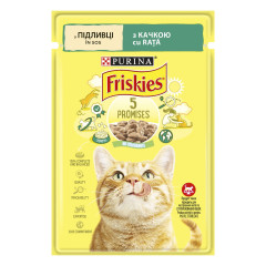 Вологий корм для котів з качкою у соусем Friskies Purina