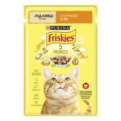 Вологий корм для котів з курка у соусем Friskies Purina