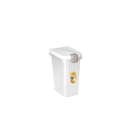 Контейнер для корму 15 л.(6кг.) 33х22х41 см. (білий/прозорий) Pet Food Container Stefanplast