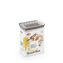 Контейнер для ласощів 2.2 л. 15.5х10х19.5 см. (бежевий) Pet Snack Box Stefanplast