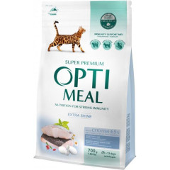 Сухий корм для котів з тріскою Extra Shine Adult Cat OptiMeal