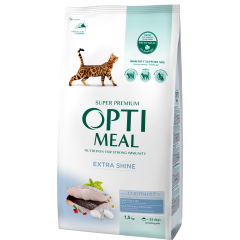 Сухий корм для котів з тріскою Extra Shine Adult Cat OptiMeal