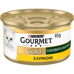 Вологий корм для котів з куркою Gold Gourmet Purina