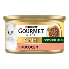 Вологий корм для котів з лососем Gold Gourmet Purina