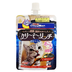 Ласощі для котів Вершкове пюре з молоком 70 г. CattyMan