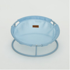 Лежак на сталевому каркасі 45*45*20 світло-блактний Pet Bed Misoko&Co