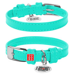 Нашийник (ш. 12мм. 21-29см.) ментоловий Glamour WauDog CoLLar